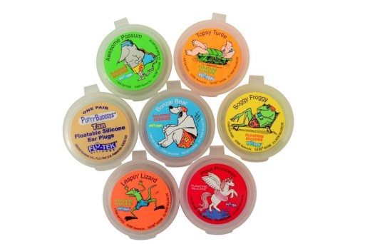 Putty Buddies modré plávajúce zátky pre deti do bazéna