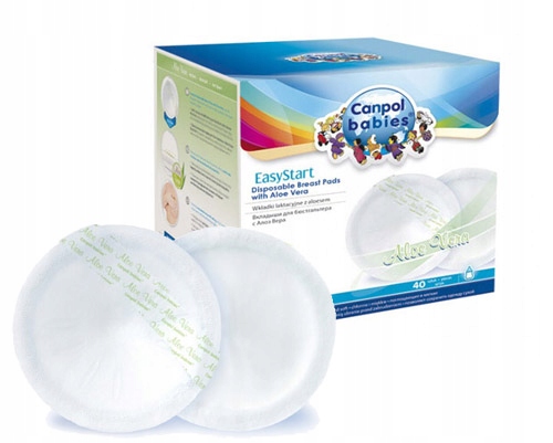 ALOES laktačné vložky Canpol Absorpčné kotúče 40x