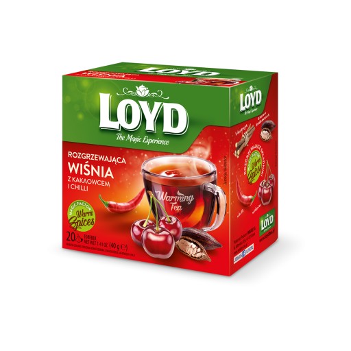 Zimný varený čaj hrejivá čerešňa s kakaom a čili 20 T. LOYD