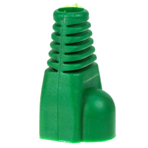 RJ45 internetová zástrčka so zeleným krytom, 10 kusov