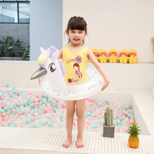 Plavecký kruh UNICORN s GLITTER GLITTER 70 - ideálny na letné dni