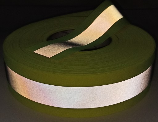 SVETLÁ REFLEXNÁ PÁSKA PÁSKA NAŠIŤ 50MM