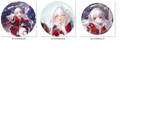 Honkai Star Rail Pins - Clara NA VÝBER