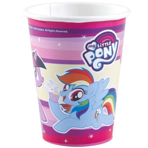 PAPIEROVÉ POHÁRKY LITTLE PONY párty hrnček 8 ks