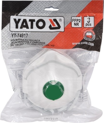 FILTRAČNÉ MASKY YATO POLMA FFP2/KZ 3ks YT-74917
