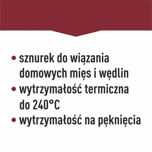 Nite na mäso, šunku, údenie, pečenie, BAVLNU