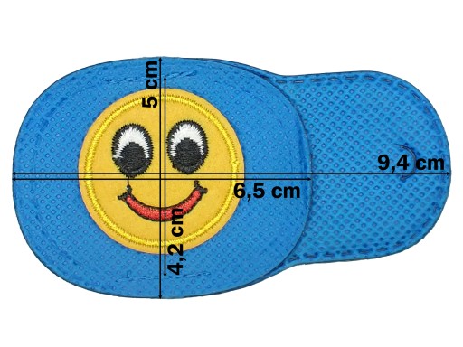 OBTURÁTOR SKLENENÝ KRYT S MODRÝ SMILE 1 KS
