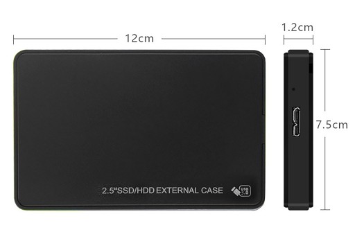 POUZDRO SSD DISK 2,5'' HDD USB 3.0 SATA POCKET