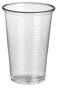 TRANSPAR jednorazové plastové poháre na vodu, studené nápoje, 200 ml, 100 ks