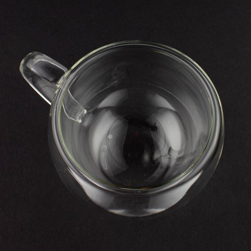 Termálne sklo s rukoväťou, 200 ml, dvojvrstvové, na čaj a kávu latte