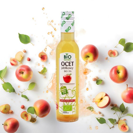 BIO jablčný ocot, živý, nepasterizovaný, EKOLOGICKÝ 250ml / BIO Naturo