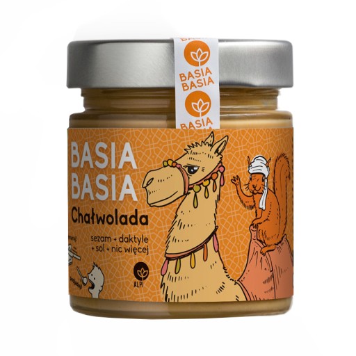 Chałwolada sezamový a datľový krém 210g Basia