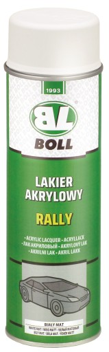 BOLL Matný biely akrylový lak 500 ml SPRAY rally