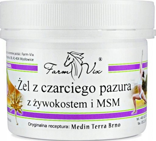 Gél z diabolských pazúrov s kostihojom a MSM 350gl Farm-Vix