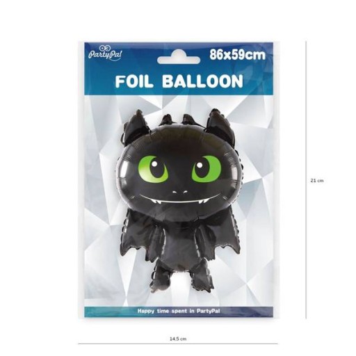 HALLOWEEN FÓLIOVÝ BALÓN DRAČIEHO NETOPIERA FÓLIOVÉ BALÓNY VEĽKÉ 86cm