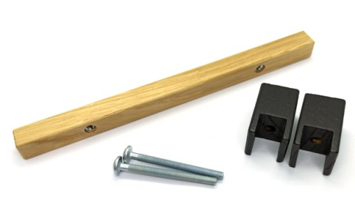NÁBYTKOVÁ ÚCHYTKA ZÁBRADĽKA DUB ČIERNY L-160MM