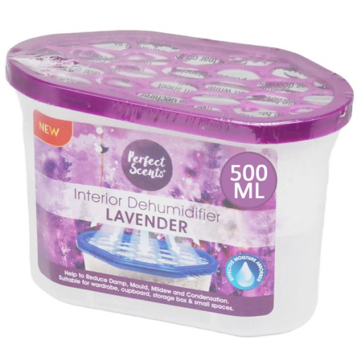 Pohlcovač vlhkosti VEĽKÝ ODVLHČOVAČ LAVENDA 500 gr