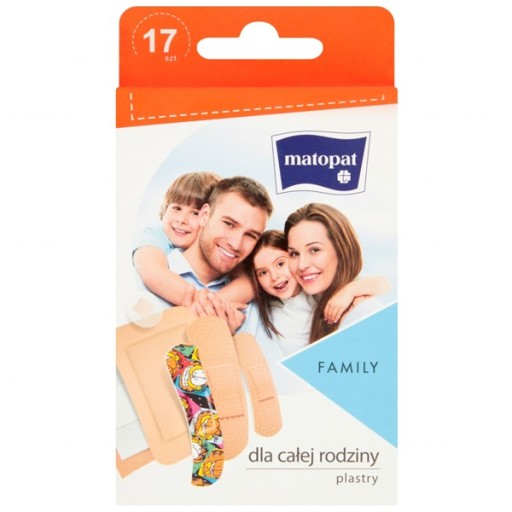 Sada náplastí a obväzov FAMILY, 17 kusov