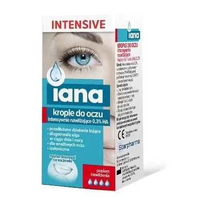 Iana Intenzívne očné kvapky, 10 ml