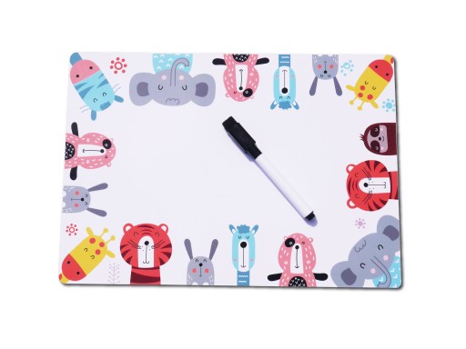 Magnetická tabuľa ANIMALS + fix