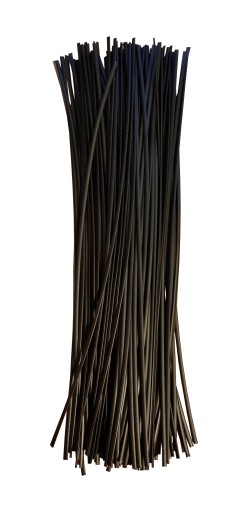 Čierny drôt na zaväzovanie, 20 cm, 100 ks
