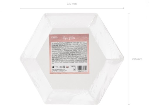 Papierové taniere na SVADOBNÚ PÁRTY rose gold rose gold NÁVOD 6 ks