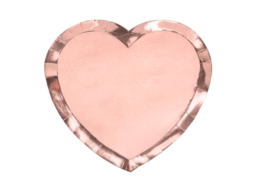 Srdce Rose Gold taniere Hen Birthday 6 ks