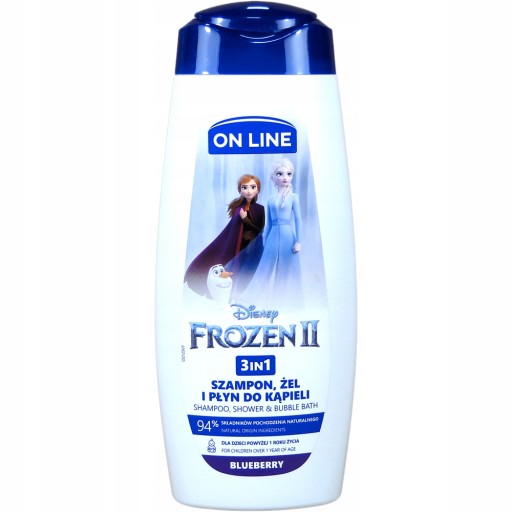 Sprchový gél On Line 3v1 Frozen II Blueberry 400 ml