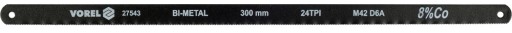 PÍLOVÝ LIST BI-KOVOVÝ M42 + D6A + Co 8% NA KOV 300mm 2 KS 24 TPI