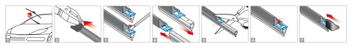 2x Stieracie gumičky HRÚBKA 710mm PRE BOSCH AEROTWIN