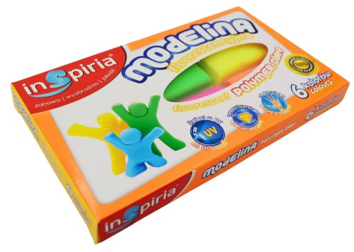 Modelovacia hmota Inspiria FLUORESCENT 6 farieb 9806