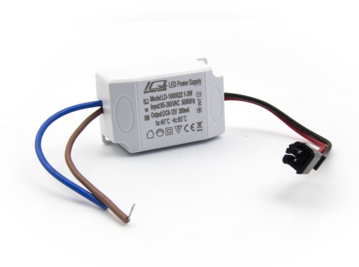 LED OVLÁDAČ 1-3W 12V DC TRANSFORMÁTOR