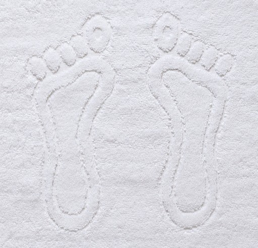 KÚPEĽŇOVÝ koberček 50x70 HOTEL 100% BAVLNA Podložka uterákom na nohy ABSORBENT