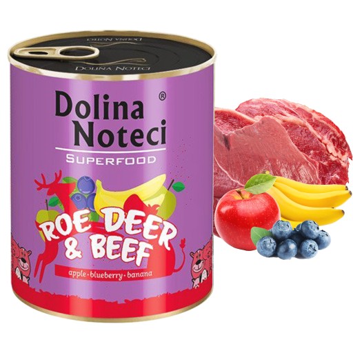 DOLINA NOTECI SUPERFOOD Krmivo pre psov Sarna 800g