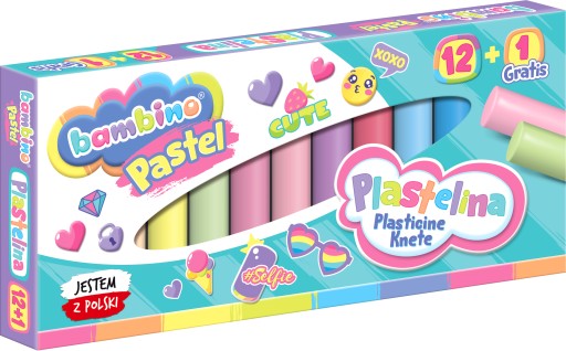 PASTELOVÁ ŠKOLA PASTELINE 12+1 BAMBINO-2883