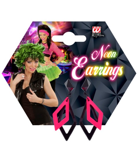 ROMBY NÁUŠNICE ČIERNO-RUŽOVÝ DISCO KARNEVAL
