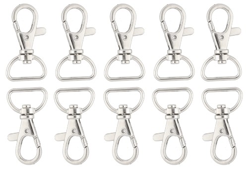 Lobster Clasp Prívesok na kľúče na kabelku Taška Batoh pevný 14mm 10 ks