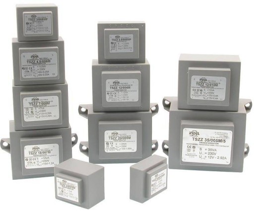 2VA ponorný transformátor 230Vac (12V, 12V) 0,08A