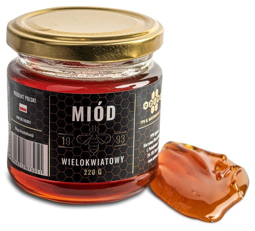 Multikvetový med 220g Poľský PREMIUM prírodný