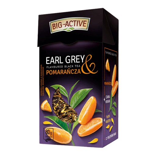 BIG ACTIVE LEAF LEAF čaj čierny EARL GREY ORANGE 80G