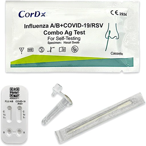 Cordx Test Combo 4v1 COVID-19 Chrípka A B RSV