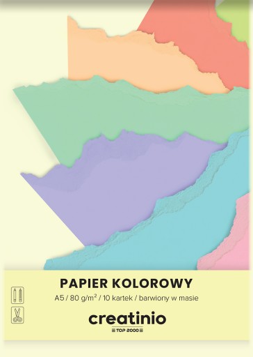 FAREBNÝ PAPIER A5 10 listov 80g CREATINIO