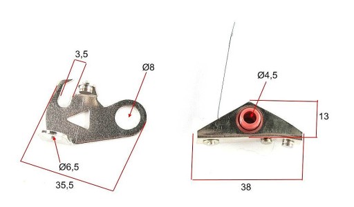 wsk PLATYNKI prerušovač zapaľovania pre WSK 125 magneto platynki prerušovač