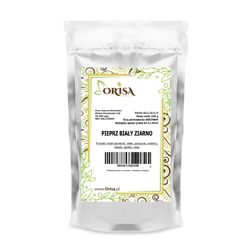 Biele korenie zrná 100g Zrná