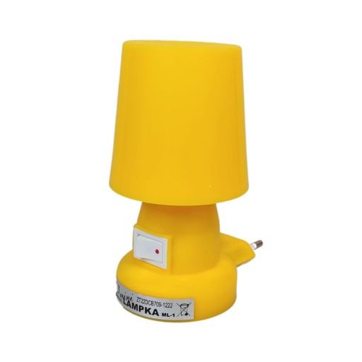 Nočná lampa mini max 10W IP20 žltá E14 žiarovka, teplá farba do objímky