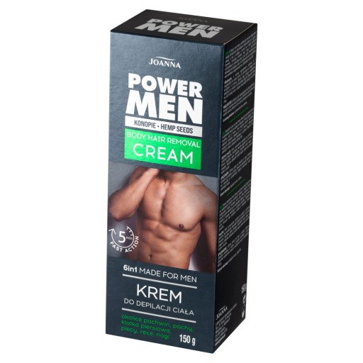 JOANNA Power Men telový depilačný krém pre mužov 150g