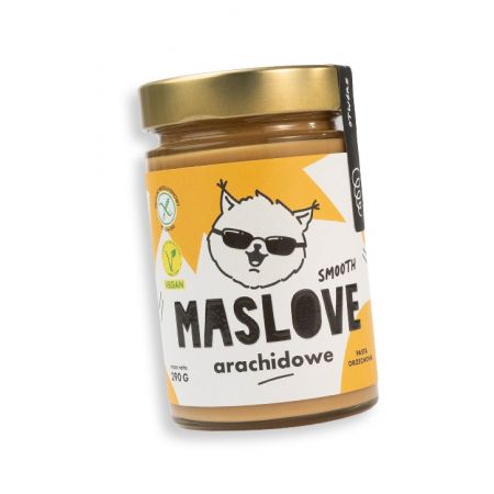 ARAŠIDOVÝ KRÉM HLADKÝ BEZ LEPKU 290 g - MASLOVE