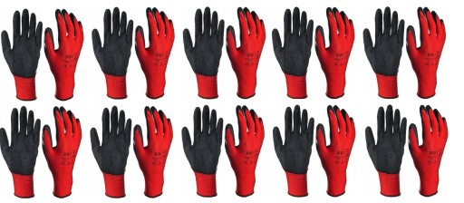 RUKAVICE PRACOVNÉ RUKAVICE RTELA LATEX 9 *10 PÁROV*
