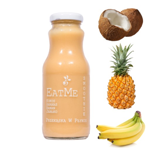 NFC ovocná pena 100% banán kokos ananás 240ml ako darček zdravý snack