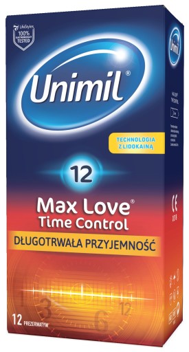 UNIMIL Max Love predlžovacie kondómy 12 kusov